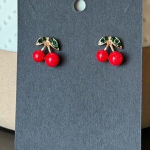 Cherry Stud Earrings
